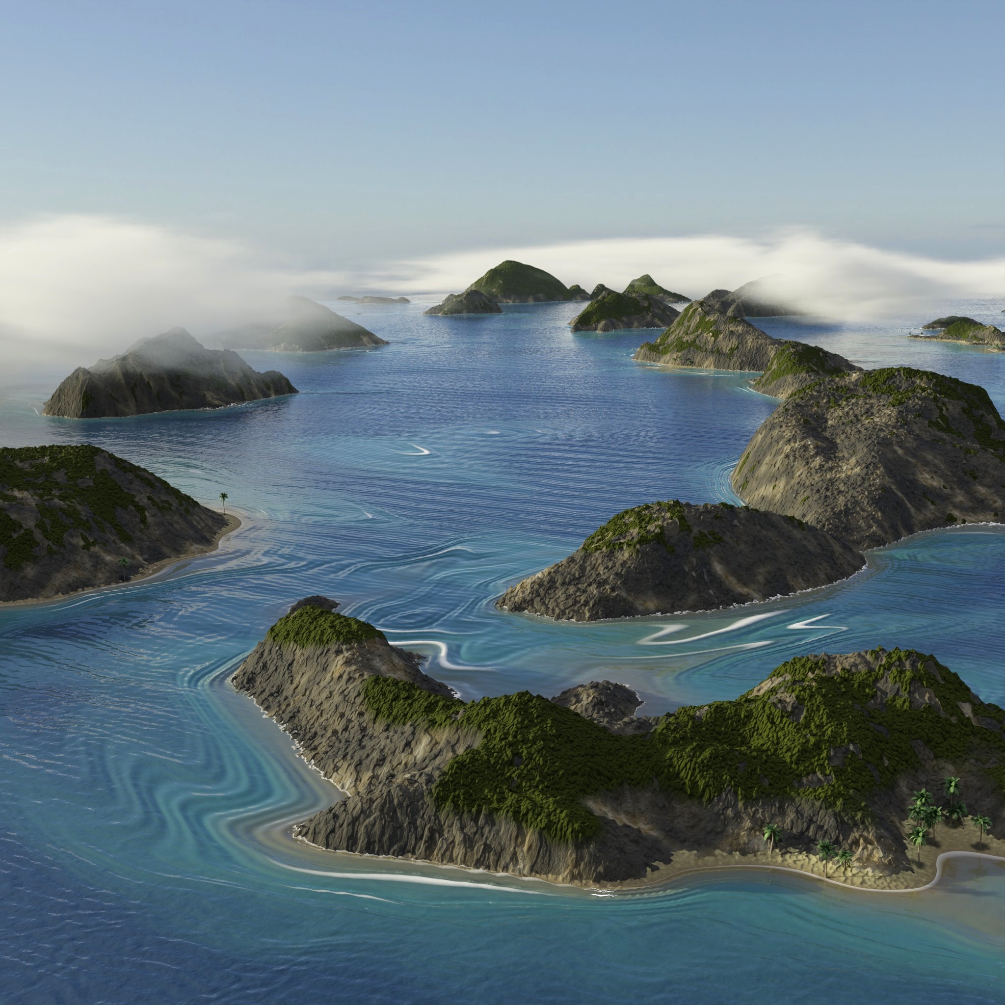 main islands render