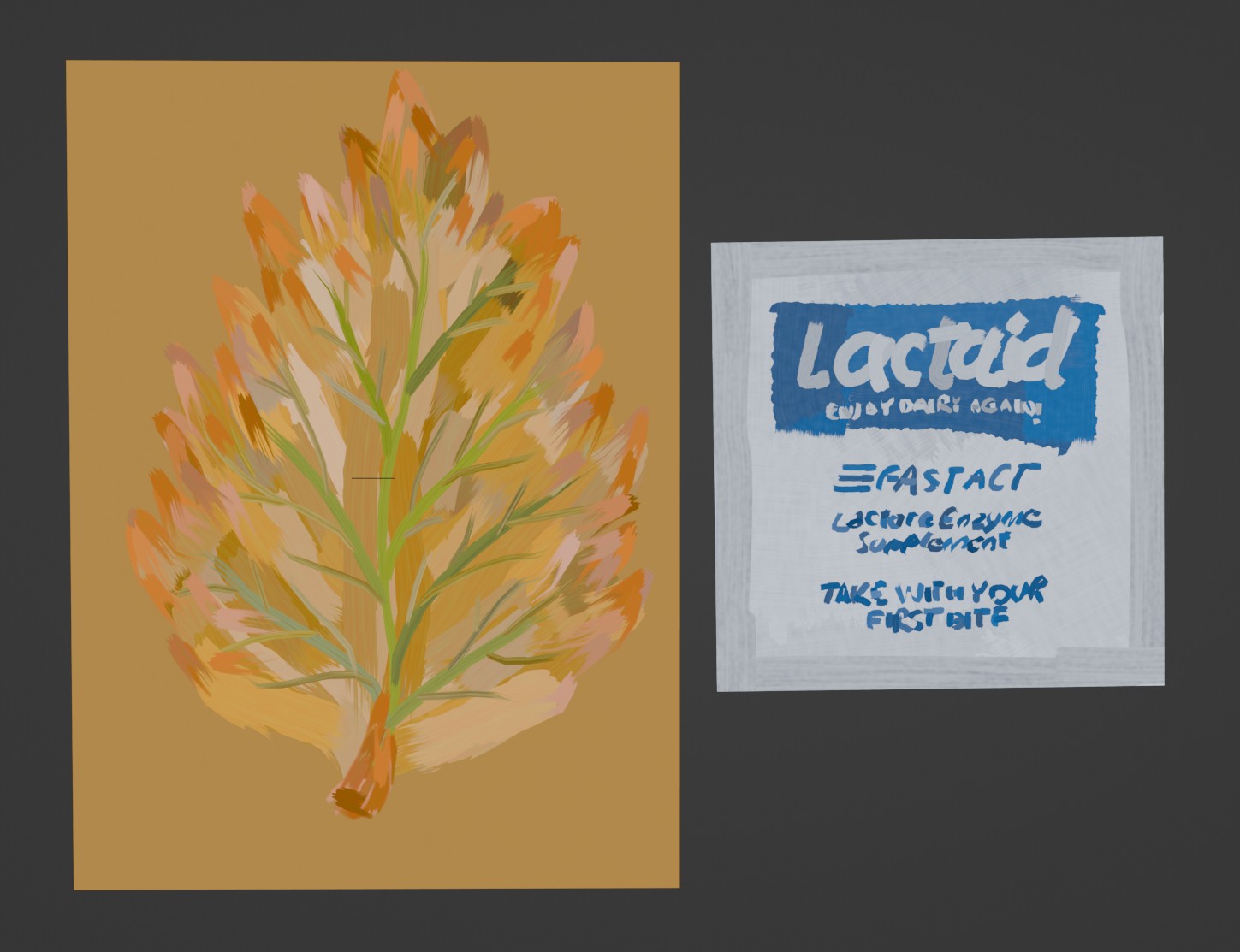Textures for leaf and pipette lid