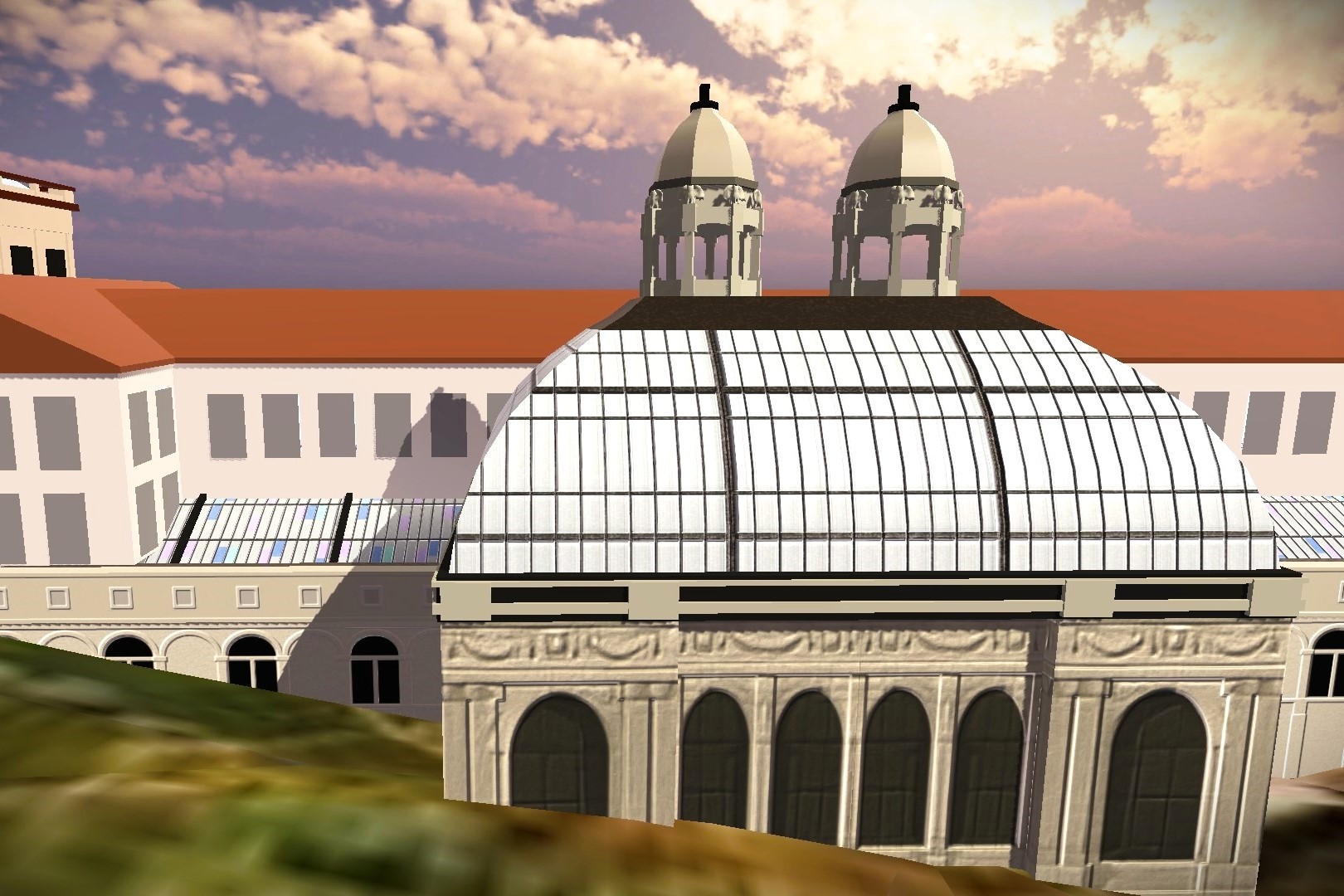 Render of glass dome in Unity